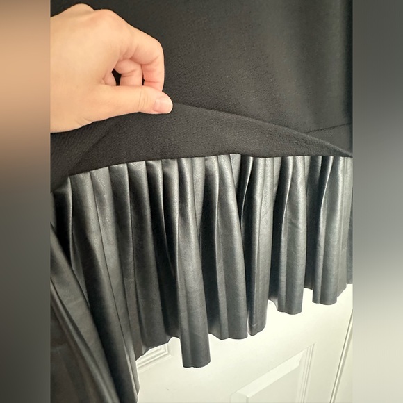 Two Tiered Dress with Faux Leather Details - Picture 2 of 4